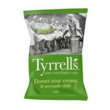Tyrrell's Dorset Sour Cream & Serenade Chilli Crisps 40g